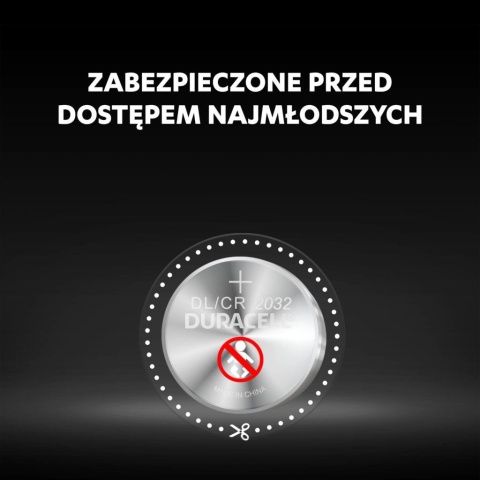 BATERIE Pastylkowe GUZIKOWE Duracell CR2032 3V Blister 2szt