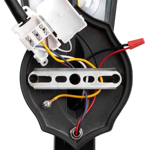 Kinkiet Ogrodowy Elewacyjny Zewnętrzny E27 LATARNIA do GÓRY z Czujnikiem Ruchu Czarna BELLIS