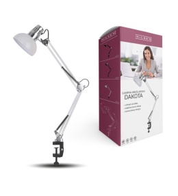 LAMPKA KREŚLARSKA E27 DAKOTA Biała