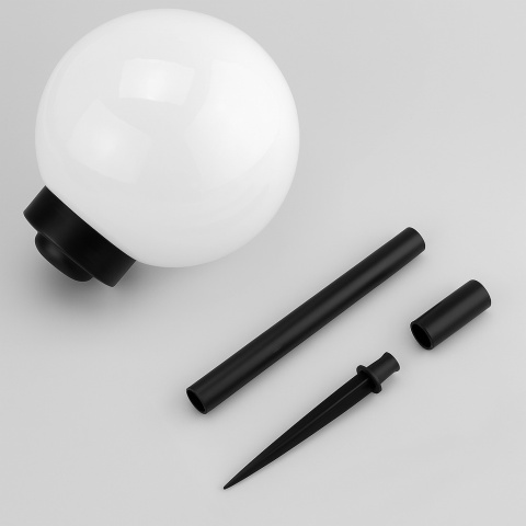 Lampa Solarna ATRIS LED Kula 15 cm RGB Wbijana Ogrodowa IP44