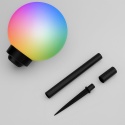 Lampa Solarna ATRIS LED Kula 15 cm RGB Wbijana Ogrodowa IP44