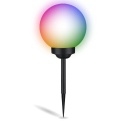 Lampa Solarna ATRIS LED Kula 30 cm RGB Wbijana Ogrodowa IP44