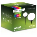 Lampa Solarna ATRIS LED Kula 30 cm RGB Wbijana Ogrodowa IP44