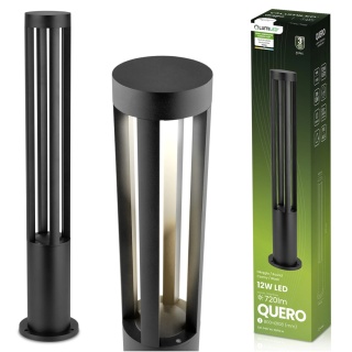 Lampa ogrodowa słupek LED 12W 80cm IP65 stojąca QUERO Lumiled czarna