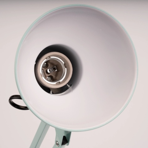 Elegancka lampka z uchwytem w kolorze błękitnym