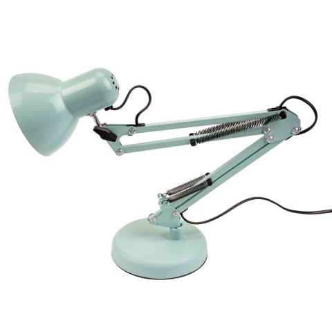 Lampka z klipsem TOBI pastelowy niebieski do nauki i pracy