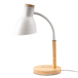 Lampka Biurkowa NIKO Biała Lumiled E27 Kreślarska Regulowana