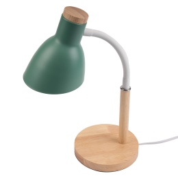 Lampka stołowa NIKO zielona kolor – E27, metalowa