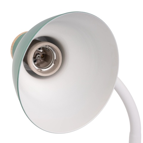 Regulowana lampka stołowa NIKO zielona z przegubem