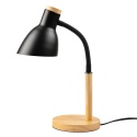 Czarna lampka biurkowa Lumiled z metalową podstawą
