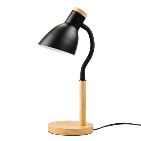 Lampka stołowa NIKO czarna z gwintem E27 bez żarówki