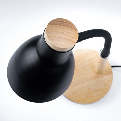 Nowoczesna czarna lampka na biurko do nauki i pracy