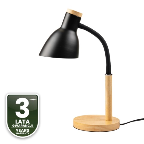 Lampka biurkowa kreslarska NIKO w kolorze czarnym