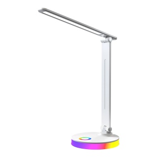 Lampka biurkowa Biała 5W LED RGB Nowoczesna Zamiana kolorów i barwy światła BRUNO
