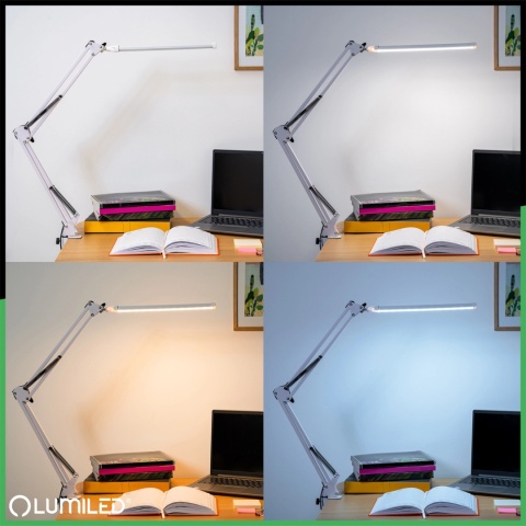 Biała lampka COSMI 12W LED z funkcją zmiany barwy światła