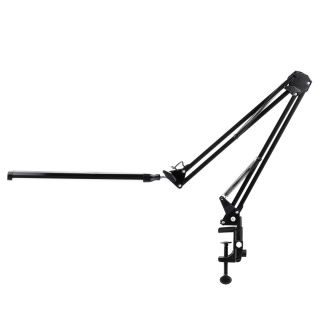 Lampka biurkowa LED 12W CCT USB Czarna COSMI Lumiled kreślarska regulowana