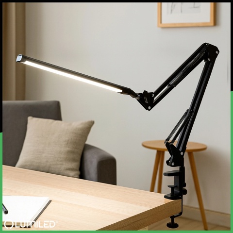 Lampka do biurka COSMI z elastycznym ramieniem i sterowaniem dotykowym