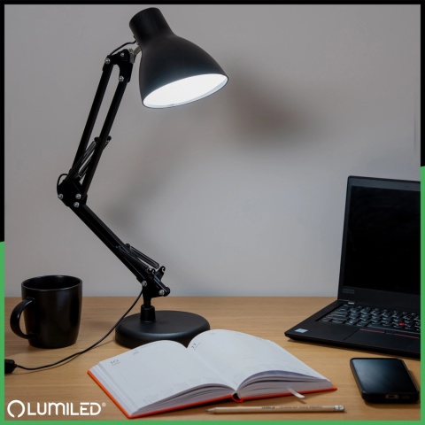 Lampka stołowa MARTI w kolorze czarnym z funkcją CCT