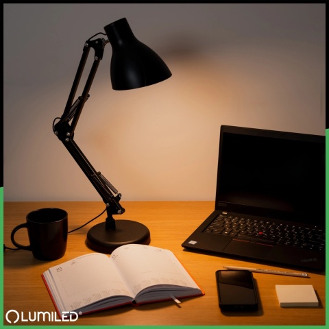 Ciemna lampka biurkowa LED MARTI z dotykowym sterowaniem