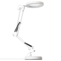 Lampka biurkowa LUCA 2,8W CCT biała z lupą 3×