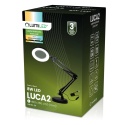 Lampka stołowa LUCA czarna – LED i lupa w jednym