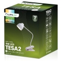 Lampka biurkowa LED TESA 2 5W CCT Biała szkolna kreślarska USB regulowana