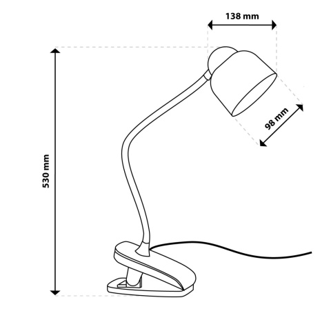 Lampka biurkowa LED TESA 2 5W CCT Biała szkolna kreślarska USB regulowana
