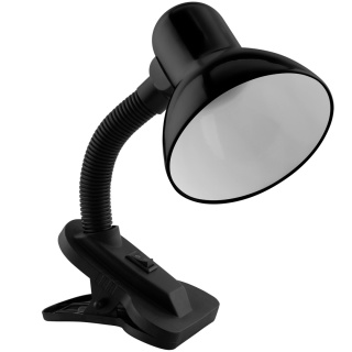 Lampka biurkowa LIRIA E27 z klipsem Czarna regulowana do nauki Lumiled