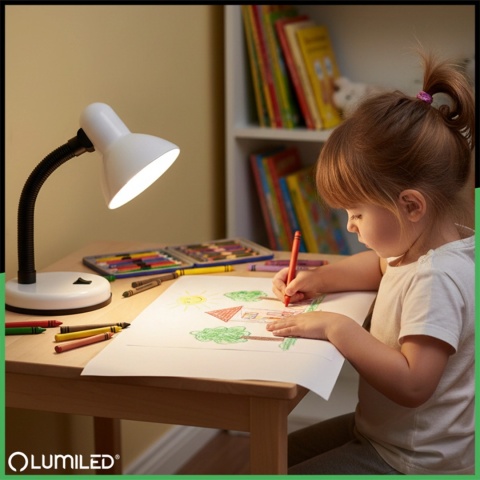 Biurkowa lampka SARA E27 – funkcjonalna i stylowa