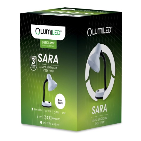 Lumiled SARA – kompaktowa lampka biurkowa z kloszem