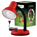Czerwona lampka biurkowa Lumiled SARA E27 na biurko