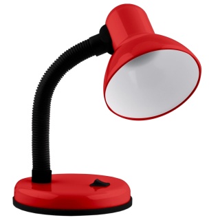 Lampka biurkowa SARA E27 Czerwona regulowana szkolna nocna Lumiled