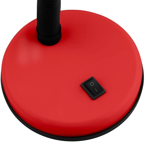 Lampka stołowa SARA czerwona – nowoczesne oświetlenie do pokoju ucznia