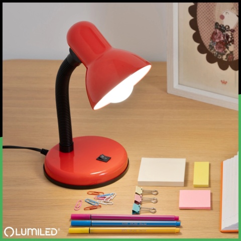 Lampka SARA czerwona – klasyczna forma i intensywny kolor