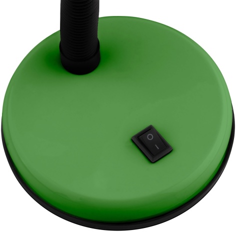 Zielona lampka SARA z kompaktową podstawą i regulacją kąta