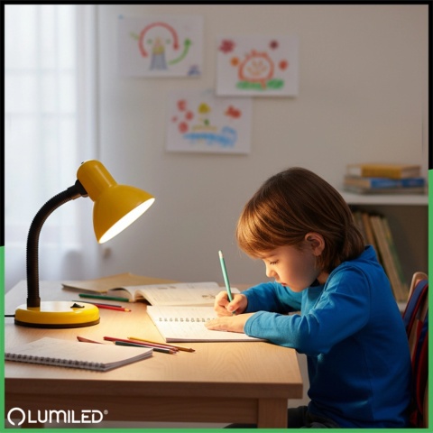 Lampka stołowa SARA żółta – stylowa i funkcjonalna