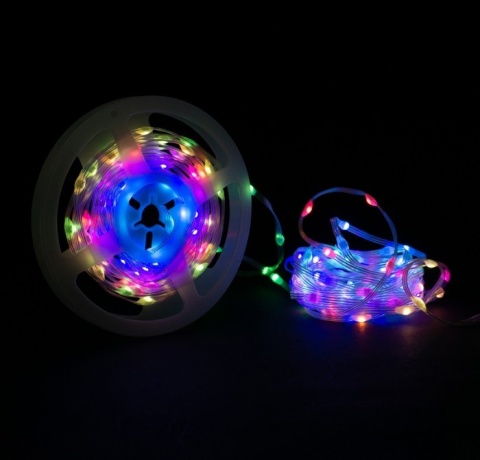 Magiczne lampki LED RGB USB IP65 600 led 30m Aplikacja DC 5V 1mln kolorów