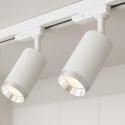 Oprawa Mica Track Biały + Chrom 1xGU10 - 3-obwodowy