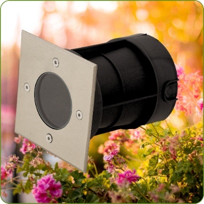 Oprawa najazdowa do LED GU10 kwadrat IP67 230V Podjazd Parking do YKY 3x1,5