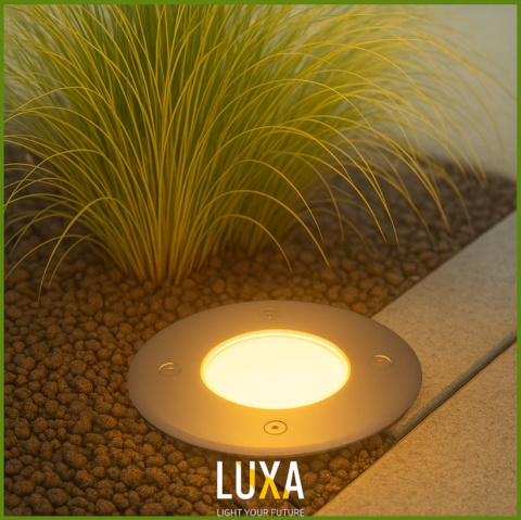 Oprawa najazdowa do LED GU10 okrągła IP67 230V Podjazd Parking do YKY 3x1,5