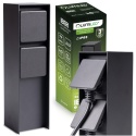 Słupek ogrodowy IBERI 2x gniazdo 230V IP65 czarny mat Lumiled