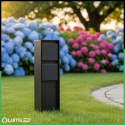 Słupek ogrodowy IBERI 2x gniazdo 230V IP65 czarny mat Lumiled