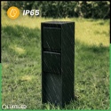 Słupek ogrodowy IBERI 2x gniazdo 230V IP65 czarny mat Lumiled