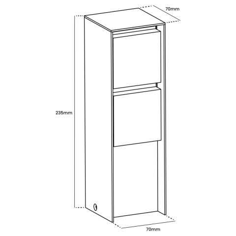 Słupek ogrodowy IBERI 2x gniazdo 230V IP65 czarny mat Lumiled