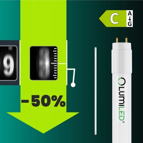 Świetlówka tuba LED 120cm T8 18W 2880lm 4000K jasna jednostronne zasilanie