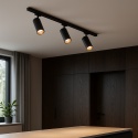 Track Spot Pipe Czarny 1xGU10 3-obwodowy