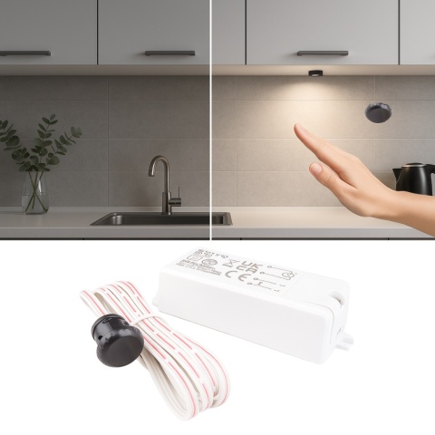 Włącznik wyłącznik bezdotykowy czujnik ruchu do LED zbliżeniowy ruch ręką