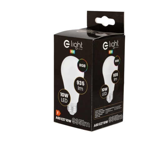 Żarówka LED RGB 10W E27 z kolorowym światłem i pilotem