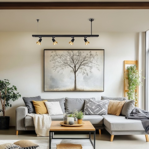 Zawiesie Prowadnica Track Czarny 3-Obwodowy