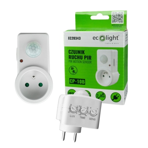 Czujnik ruchu PIR CP-10B biały